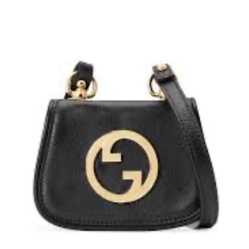 Gucci Black Leather Shoulder Bag